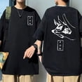 thumbnail image 2 of Camiseta de Anime japonés para hombre y mujer, camisa con estampado de Chainsaw, Aki Fox, Devil Kon, ropa de calle de gran tamaño, Hip Hop, Verano xuanjing unisex, 2 of 2