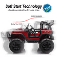 thumbnail image 4 of Hikiddo 24V Kids Electric Ride on Car, 2 Seater Ride on Truck Toys for Big Kids w/ Remote, 400W Power - Red, 4 of 9