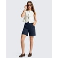 thumbnail image 7 of G4Free EverGoing Athletic Shorts for Women 6" Cross Waist Summer Casual Shorts with Pockets, 7 of 7