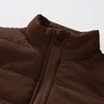 thumbnail image 5 of Cethrio Puffer Jackets for Boys Girls, Lightweight Warm Full Zip Winter Outerwear Coats Coffee Size 5-6 T, 5 of 8