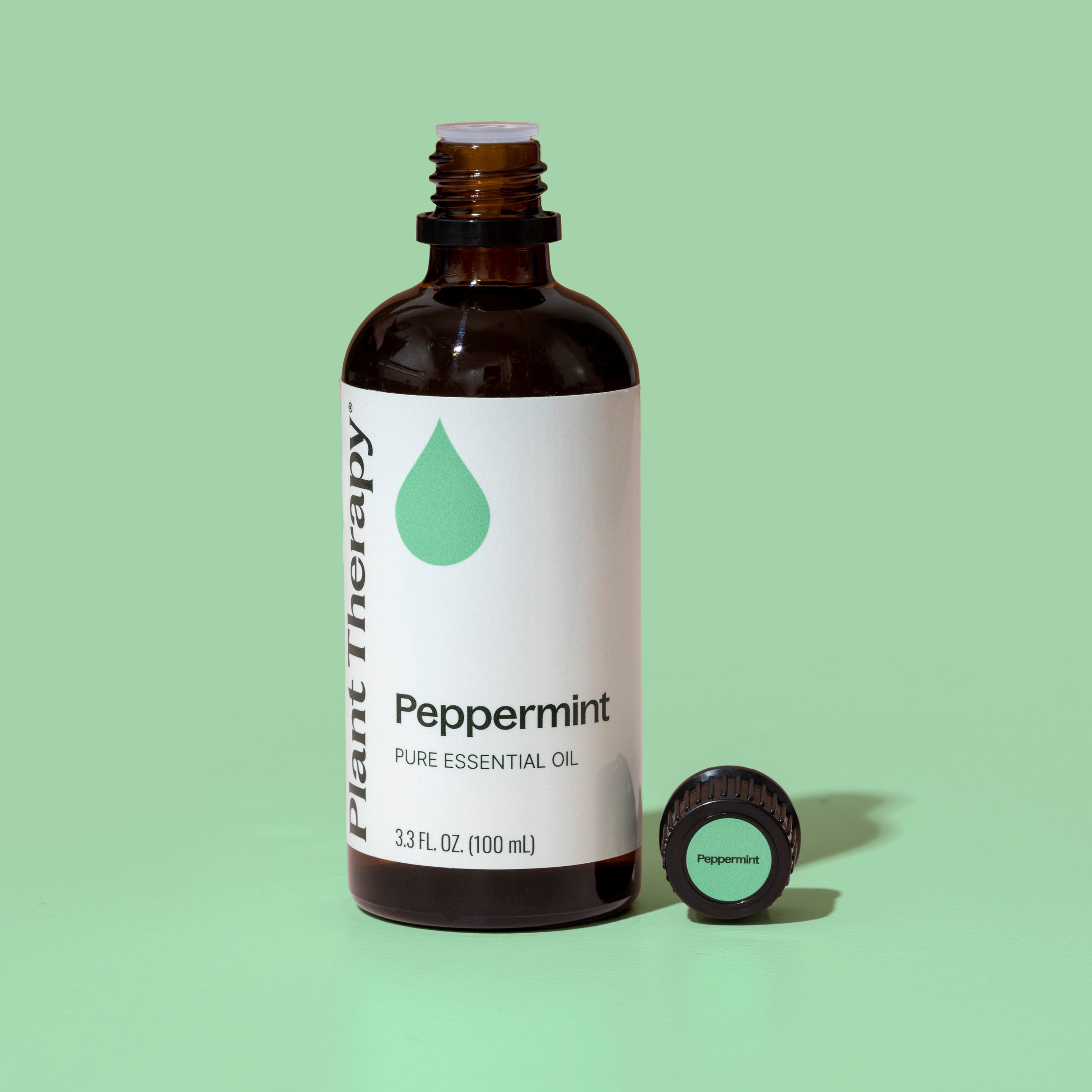 Plant Therapy Peppermint Essential Oil 100% Pure, Undiluted, Natural Aromatherapy 100 mL (3.3  oz)