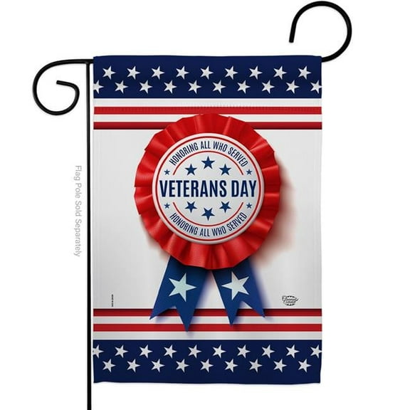 13 x 18.5 in. Veterans Day Garden Flag with Armed Forces Double-Sided Decorative Vertical Flags House Decoration Banner Yard Gift