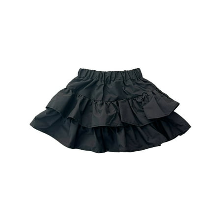 

HTGFGMGW Flower Girl Dress Child Girls Fly Sleeve Pageant Dress Birthday Party Kids Floral Prints Bowknot Gown Princess Dress Girls Summer Outfits Black