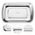 thumbnail image 2 of Shisuyan Stainless Steel Plate Large Serving Platter Food Storage Tray For Family Restaurant Hotel Easy Clean, 2 of 8