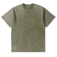 thumbnail image 2 of JAJAHO Classic Basic Tees Men Distressed Washed Solid Color Vintage T Shirt Loose Fit Short Sleeve Crewneck Tshirts Trendy Tops, 2 of 3
