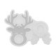 thumbnail image 2 of CREATITOY Reindeer Ornament Mold Christmas Decorations Craft Supplies for Holiday Home Party Xmas Tree Decoration Wooden Pendant DIY Carving Tools, 2 of 6