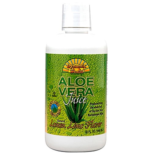 Dynamic Health Lemon Lime Flavor Aloe Vera Juice 32 Oz 3140