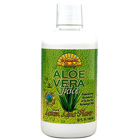 Dynamic Health Lemon-Lime Flavor Aloe Vera Juice, 32