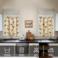 thumbnail image 4 of Colorful Vintage Rooster1(1) Kitchen Curtain Valance 3 Piece Home Curtains and Valance Set Curtain Sink Window Decor Window Treatment Tier 27.5x36 Length, 4 of 6