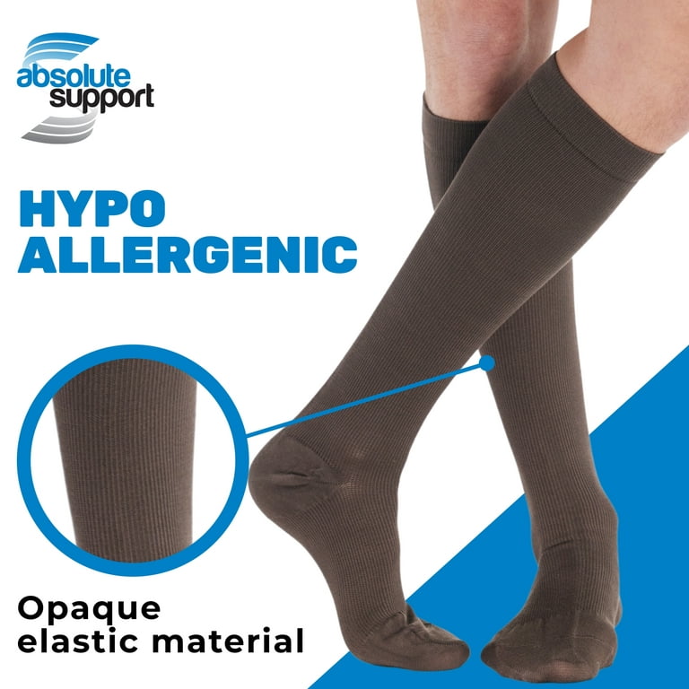 Absolute Support Opaque Medical Compression Knee Highs - X