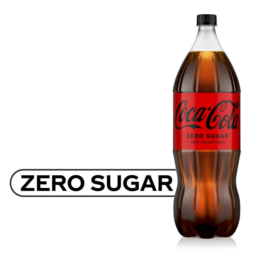 Coke Zero Sugar Soda Soft Drink, 2 Liters