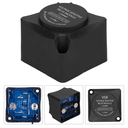 ESTINK Voltage Sensitive Relay Module,Battery Isolator,125 Amp Battery ...