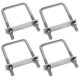 thumbnail image 1 of 4 Pieces Fixing Clamp, U Bolt Fixing, U Bolt, Roof Box Fixing, Durable Frame, Stainless Steel Square, 1 of 5