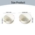 thumbnail image 3 of Clearance! Kitchen Bowl Set 2 in 1 Fruit Vegetable Washing Food Strainers Large Plastic Double Layered Strainer Basket for Pasta Spaghetti Berry Colander for Kitchen, 3 of 9