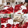 thumbnail image 5 of 5'x7' Area Rugs, Valentine's Day Indoor Outdoor Area Rug for Living Room Bedroom, Dark Red Love Heart Ballons Romantic Washable Bathroom Rugs Kitchen Floor Carpet Mats Home Decor Aesthetic, 5 of 8