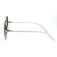thumbnail image 3 of Womens Elegant Rhinestone Jewel Bridge Large Metal Rim Butterfly Sunglasses Gold White Smoke, 3 of 4