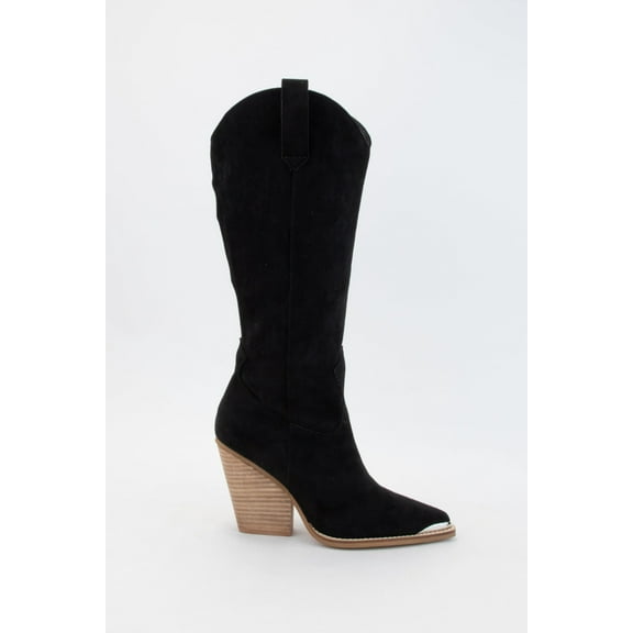 CCOCCI CHEYENNE/POINTED METAL TIP TOE TALL WESTERN BOOTS