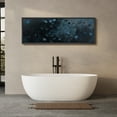 thumbnail image 5 of Large Framed Canvas Print Mystical Blue Butterflies Framed Canvas - Dark Moody Nature Wall Art Decorative Ready to Hang Painting for Living room Bedroom - 60"x20" Black Frame, 5 of 9