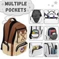 thumbnail image 7 of FKELYI Kids Backpack for Boys Girls Schoolbag Baseball Chocolate Drip Print 17 Inch School Bookbag with Multi-Pockets Daypack Lightweight Knapsack Rucksack for Outdoor, 7 of 7