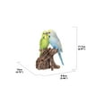 thumbnail image 5 of Battery Operated Couple Budgerigar Outdoor Garden Statue - 7", 5 of 6