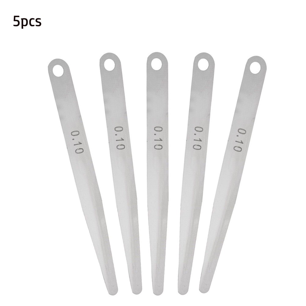 Mduoduo 5 Pcs 0.1mm Steel Feeler Gauge Ruler Welding Inspection Tool