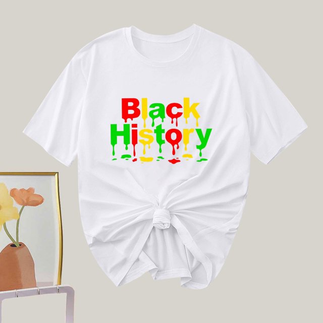 Lydiaunistar Women's Plus Size Spring Tops Casual Short Sleeve Round Neck Printed T-Shirt Lightweight Stretch Breathable for Spring Summer White
