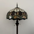 thumbnail image 4 of Enjoy Decor Lamps 64-Inch Tiffany 2-Light Floor Lamp with Stained Glass Tulips Bowl Shade, 4 of 5