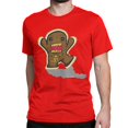 thumbnail image 1 of Camisetas de algodón con diseño de Domo Tattoo con parrilla para hombre y mujer, camisetas de manga corta con dibujos animados de Domo Kun marrón., 1 of 7