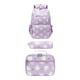 thumbnail image 1 of Mochila ligera y resistente al agua con estampado de margaritas para niñas. Violeta, 1 of 9