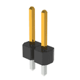 thumbnail image 2 of Pack of 4  68000-102HLF  Connector Header 2 Position Vert. 2.54MM :RoHS, 2 of 2