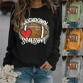 thumbnail image 6 of game day sweatshirt, Women's Football Game Day Sweatshirts Long Sleeve Neck Pullover, 6 of 6