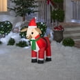 Airblown Inflatables Goat In Santa Suit