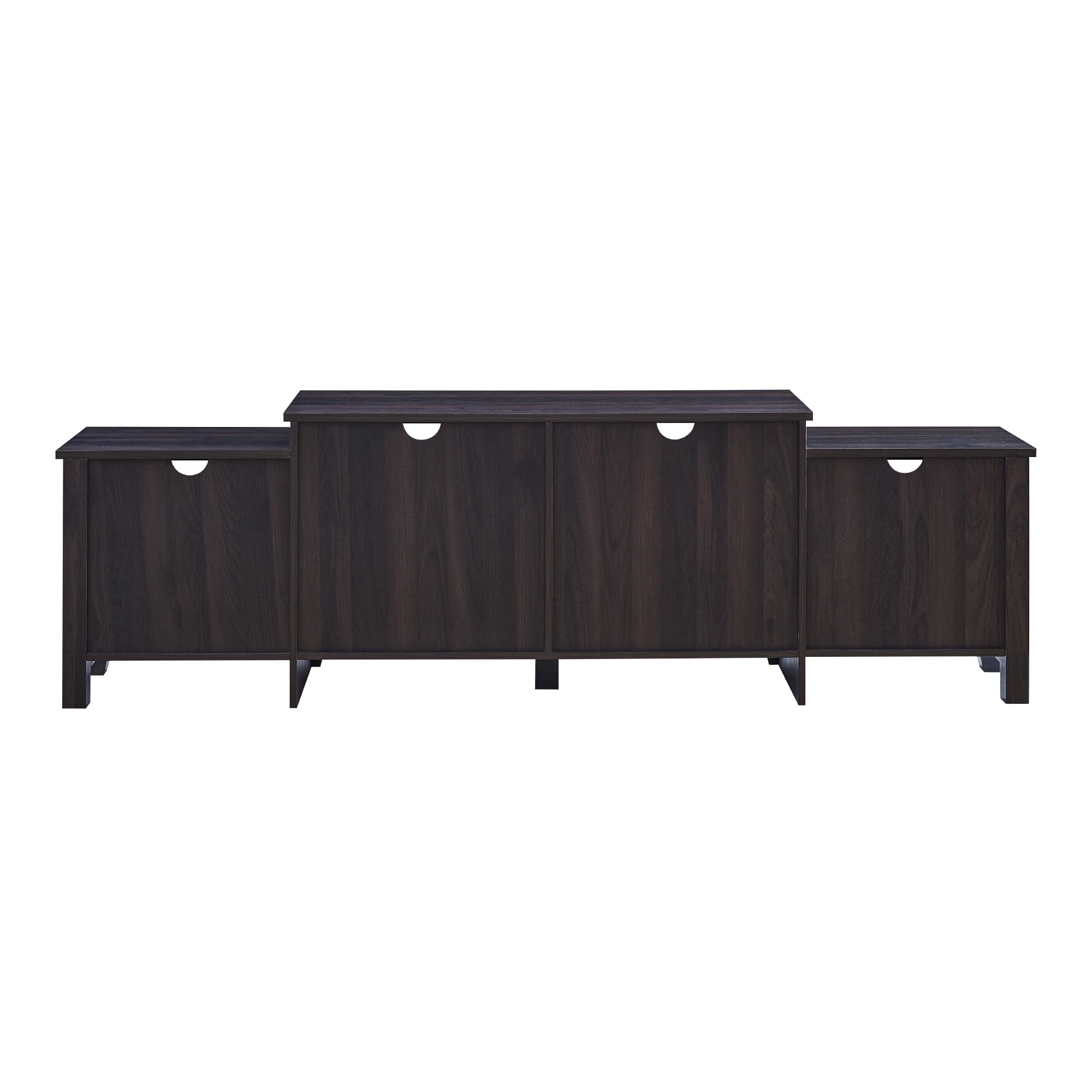 Walker Edison Transitional Farmhouse TV Stand for TVs up to 85", Espresso