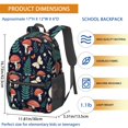 thumbnail image 3 of Mushroom and Moon Black Pattern 17" School Backpacks for Teens,Waterproof Oxford Fabric,S-Shape Padded Straps for School,Travel,Hiking,Camping, 3 of 6