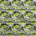 thumbnail image 1 of oneOone Velvet Green Fabric Writing Font Craft Projects Decor Fabric Printed By The Yard 58 Inch Wide, 1 of 4