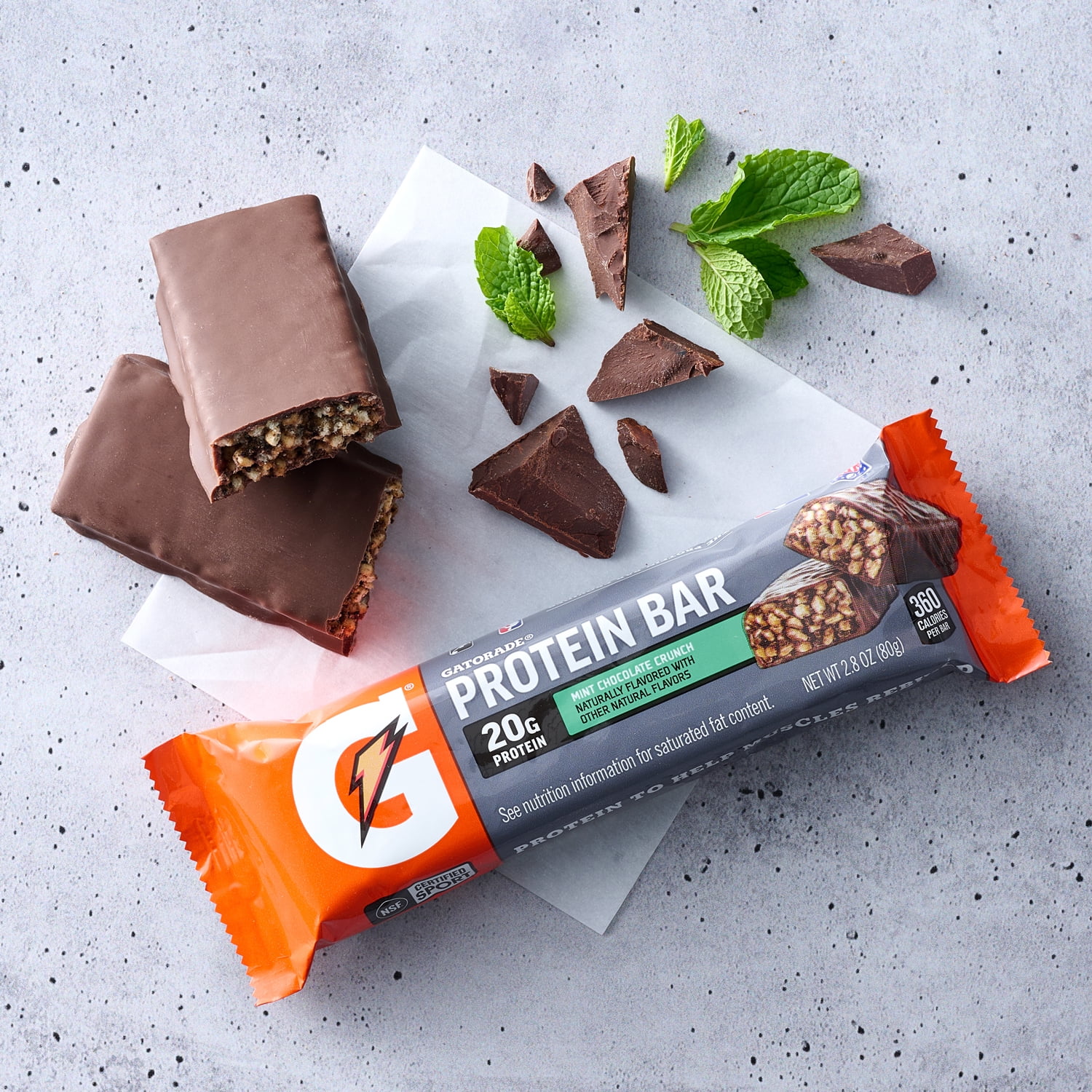 Gatorade Whey Protein Almond Butter Bars, 2 Oz., 12 Count