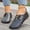 Black, variant on Women's Plus Size V-Cut Casual Flat Shoes, Lightweight Soft Sole Slip On Fashion Loafers for Spring Summer Black 36