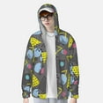 thumbnail image 3 of Picia Geometric Women's Men's UPF 50+ Sun Protection Hoodie Shirt Long Sleeve SPF Fishing Outdoor UV Hiking Lightweight Shirts-XX-Large, 3 of 9