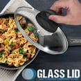thumbnail image 5 of NutriChef Saucepan Pot with Lid - Non-Stick Stylish Kitchen Cookware with Metallic Ridge-Line Pattern, 1.5 Quart, 5 of 7