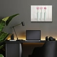 thumbnail image 6 of Epic Art 'Row Of 3 Pink Flowers In Blue Vases' by Tom Quartermaine, Acrylic Glass Wall Art, 16"x12", 6 of 8
