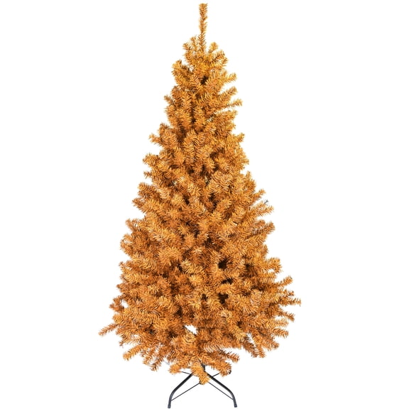 Tree Buddees Black and Orange Halloween / Fall Colored Christmas Tree 6 Feet Tall