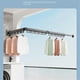 thumbnail image 2 of Foldable Retractable Wall Mounted Space Saver Clothes Hanger Rack,B, 2 of 5