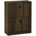 thumbnail image 1 of HOMCOM Armoire à Chaussures avec 2 Tiroirs Basculants Tablettes Ajustables pour 12 Paires, 1 of 10