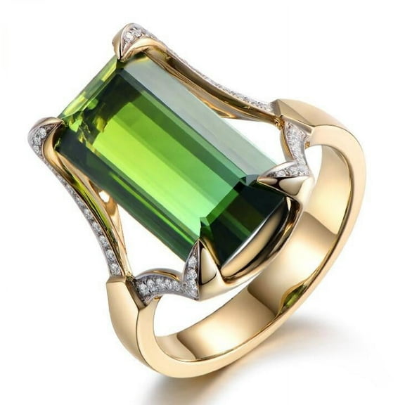 Women's Square Diamond Exaggerated Big Ring