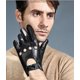 thumbnail image 2 of Guantes de conducción Guantes de cuero negros finos Guantes de conducción para hombre Pantalla táctil al aire libre, 2 of 5