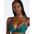 thumbnail image 3 of Joyspun Women's Bridal Lace and Satin Triangle Bralette, Sizes XS-XXXL, 3 of 4