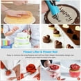 thumbnail image 6 of 398PCS Professional Cake Decorating Kit - Baking Supplies Set with 3 Springform Pans, Turntable, 48 Piping Tips, 4 Russian Nozzles & Fondant Tools for Beginners, 6 of 8