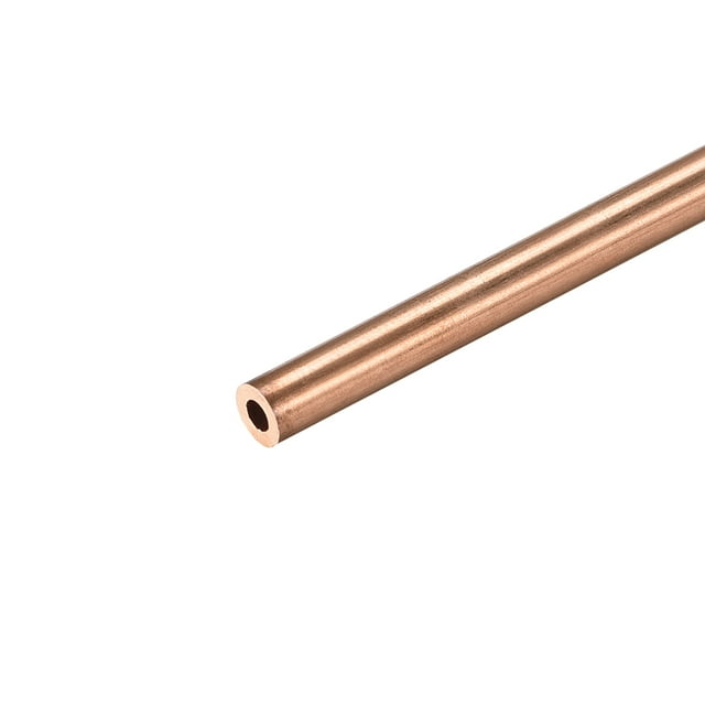 Tubo de cobre redondo Uxcell, tubo recto 4mm x 1mm