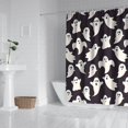 thumbnail image 2 of Dark Halloween White Ghosts Shower Curtain 72"x84" ,Bathroom Decorative Shower Curtains Set with 12 Hooks,Modern Waterproof Washable Shower Curtain, 2 of 6