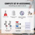 thumbnail image 6 of 4-Port Stainless Steel PEX Manifold Kit for Radiant Floor Heating,Includes 1/2" Adapters and Tubing for Hydronic Systems, 6 of 12